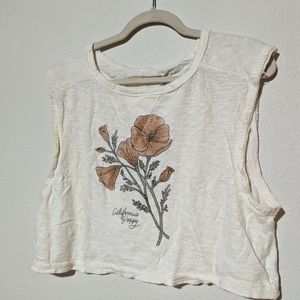 Muscle tank crop top